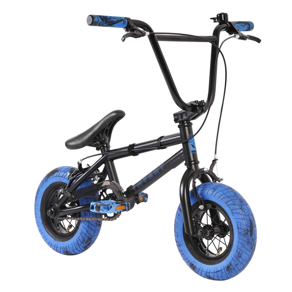 Invert Supreme Havoc Mini BMX Bike Black Blue — - Main Image