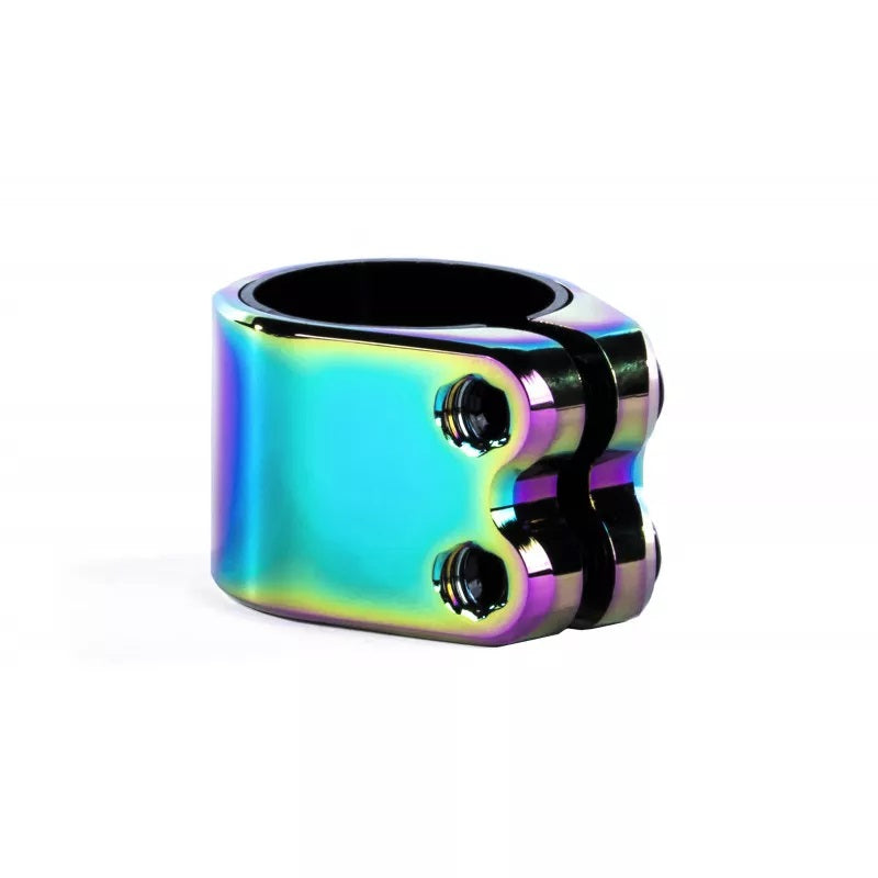 Ethic DTC Valkyria 2 Bolt Oversized Stunt Scooter Clamp - Neochrome - Angle