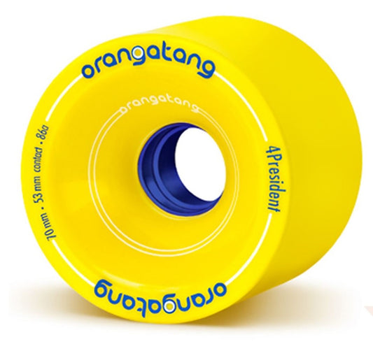 Orangatang 4President 70mm 86A Longboard Wheels - Yellow
