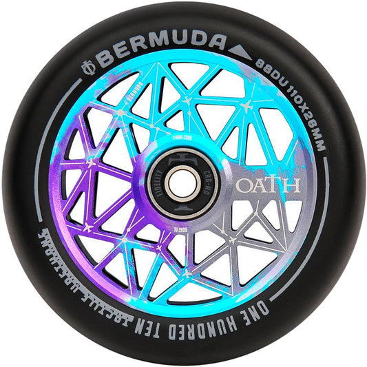 Oath Bermuda 120mm Stunt Scooter Wheel - Blue / Teal / Purple