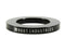 The Root Industries 5mm Headset Spacer - Black is a circular spacer with "ROOT INDUSTRIES" in white on the side, featuring a wide central hole—perfect for SCS compression setups.