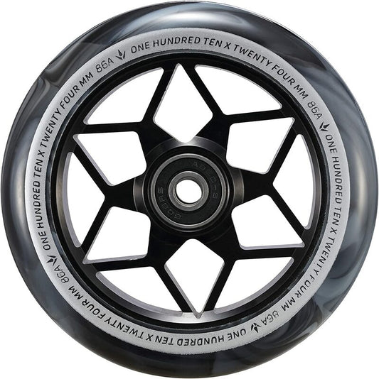 Blunt Envy Diamond 110mm Stunt Scooter Wheel - Black / White - Angle