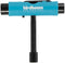 The Birdhouse Skateboard Multi T-Tool - Blue is a versatile T-shaped tool from Birdhouse featuring black handles, perfect for skateboard maintenance and adjusting hardware.
