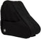 The Rookie Classic 78 Skate Bag - Black by Rookie features a sleek curved design, convenient side pocket, zippered closure, and a small circular logo near the base—an ideal stylish solution for carrying your skates.