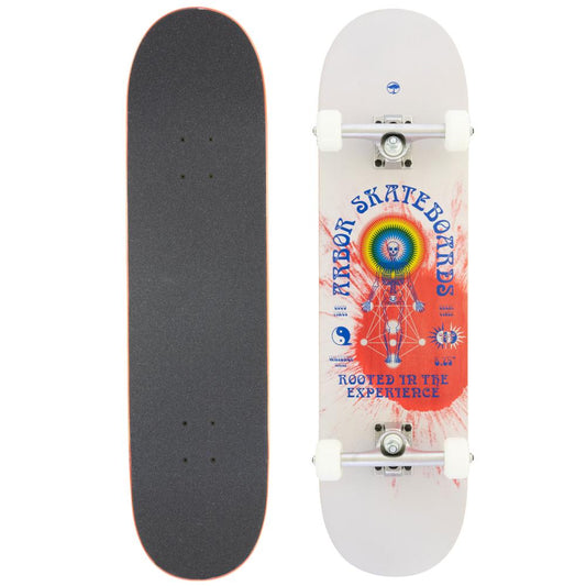 Arbor Whiskey Experience White / Red Complete Skateboard - 8.25" x 32"