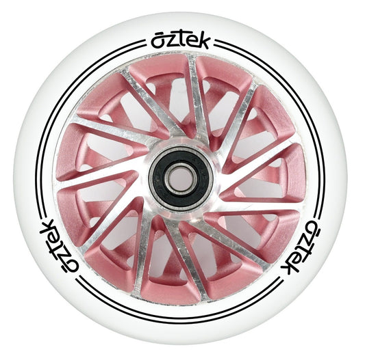 Aztek Emine 110mm Stunt Scooter Wheel - White / Ruby