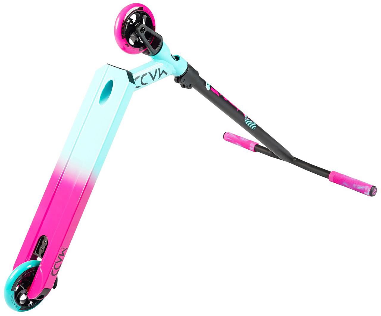 Madd Gear MGP Kick Extreme V5 Complete Stunt Scooter - Teal / Pink - Graphic