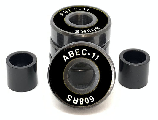 Logic ABEC 11 Black Scooter Bearings - 4 Pack