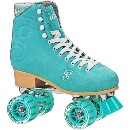 Candi Girl Carlin Womens Quad Roller Skates - Teal