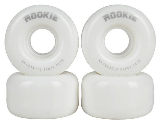 Rookie Disco 80A Quad Roller Skate Wheels - White 58mm x 32mm