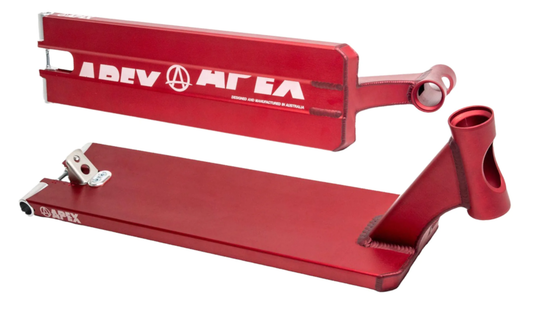 Apex Pro Red Boxed Stunt Scooter Deck - 6" x 22"