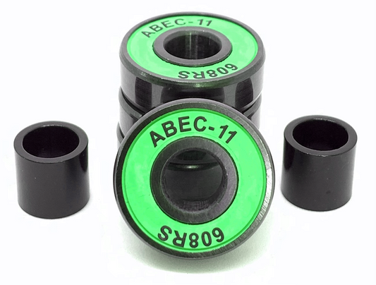 Logic ABEC 11 Green Scooter Bearings - 4 Pack
