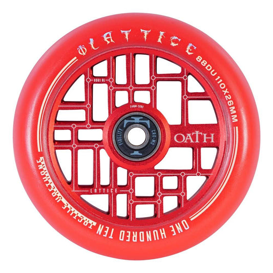 Oath Lattice 110mm Stunt Scooter Wheel - Red