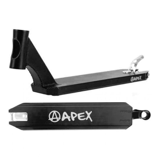 Apex Pro Black Stunt Scooter Deck - 4.5" x 20.1"