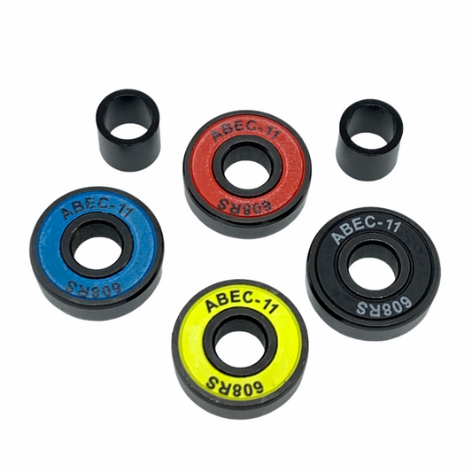 Logic ABEC 11 Multi Colour Scooter Bearings - 4 Pack