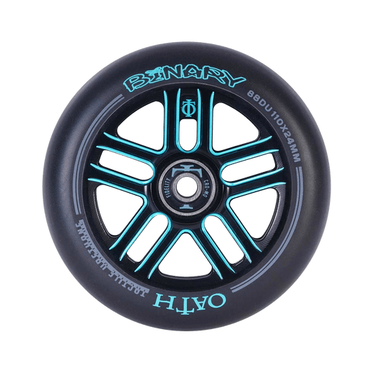 Oath Binary 110mm Stunt Scooter Wheel - Black / Blue