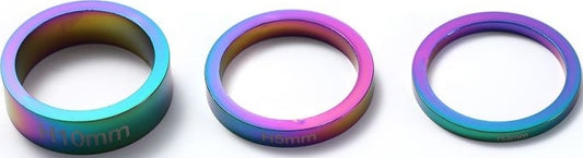 Blunt Envy Scooter Headset Spacers - Oil Slick Neochrome