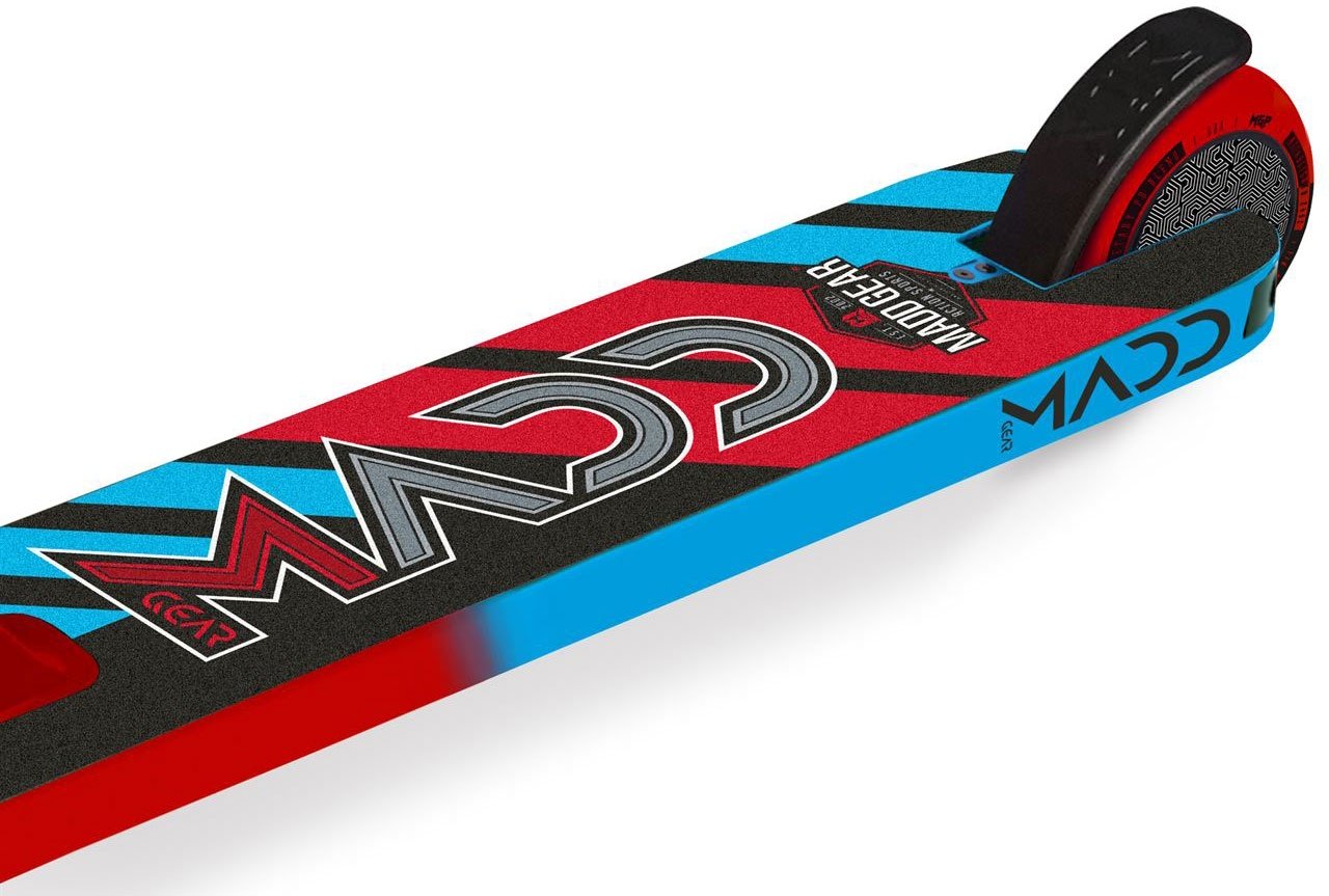 Madd Gear MGP Kick Pro V5 Complete Stunt Scooter - Red / Blue - Rear Wheel