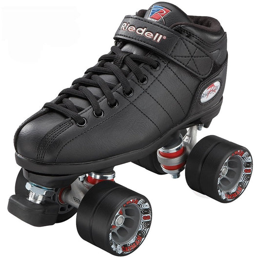 Riedell R3 Roller Derby Quad Skates - Black