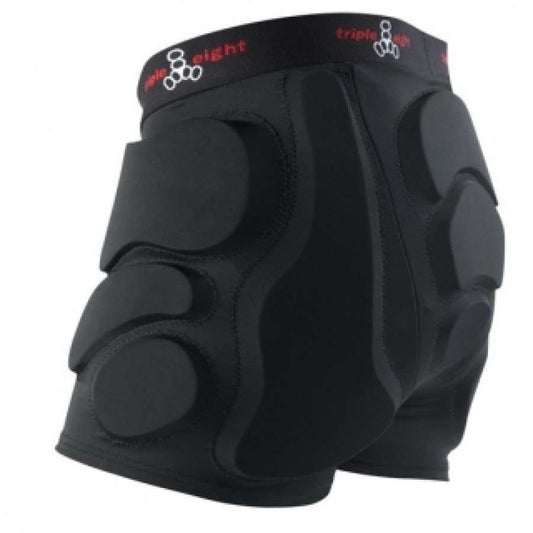 Triple 8 Roller Derby Bumsaver Skate Protection Padded Shorts - Black