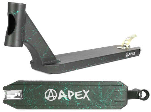 Apex Pro Black Splash Stunt Scooter Deck - 4.5" x 19.3"