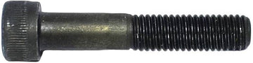 Close-up image of the Dial 911 High Tensile M8 Scooter Axle Bolt, featuring a black metal finish with a round, textured head on one end and a threaded body on the other.