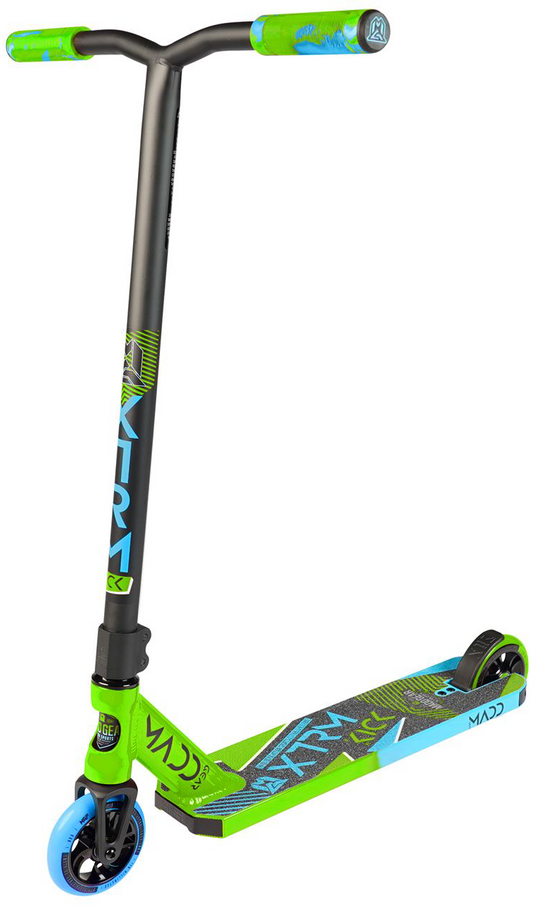 Madd Gear MGP Kick Extreme V5 Complete Stunt Scooter - Lime / Blue