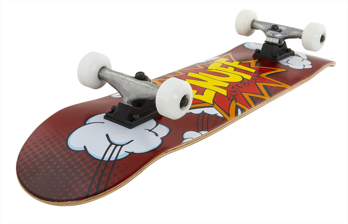 Enuff POW Red Complete Skateboard - 7.75" x 31.5" - Angle