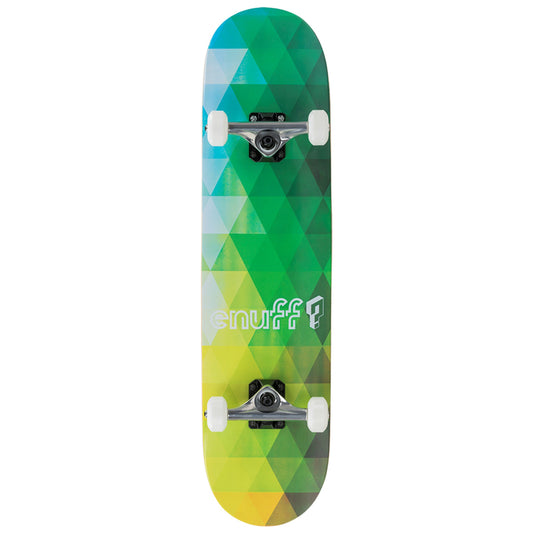 Enuff Geometric Green Complete Skateboard - 8" x 32"
