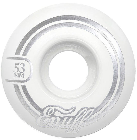 Enuff Refresher II 53mm Skateboard Wheels - White