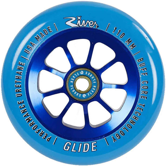 River Glide 110mm Stunt Scooter Wheel - Sapphire Blue