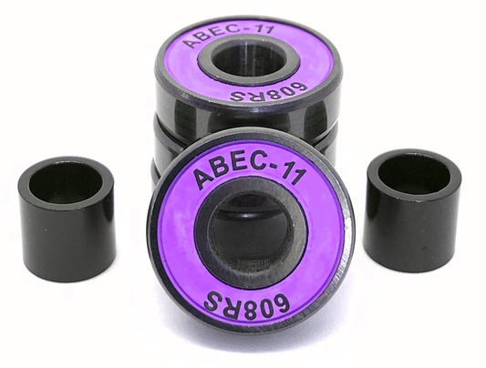 Logic ABEC 11 Purple Scooter Bearings - 4 Pack