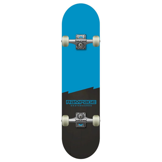 Rampage Plain Third Blue Complete Skateboard - 7.75" - 31"