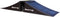 The Rampage Airbox V2 Full Size Ramp by Rampage is a black plastic skate ramp with two sloped sides, a flat center platform, and the "Rampage" logo featured on each side.