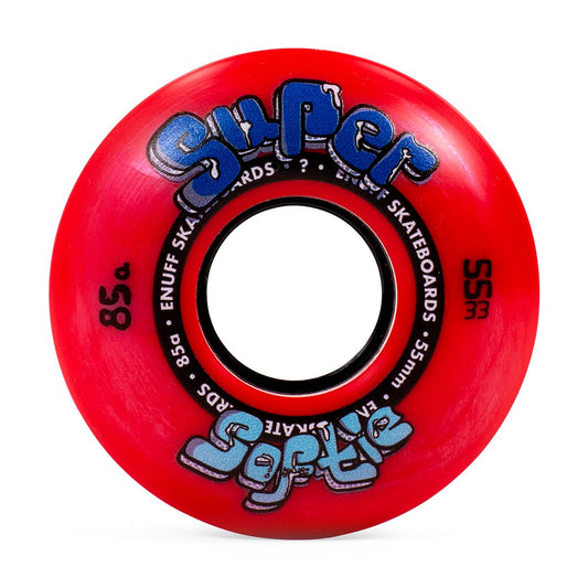 Enuff Super Softie 55mm 85A Skateboard Wheels - Red