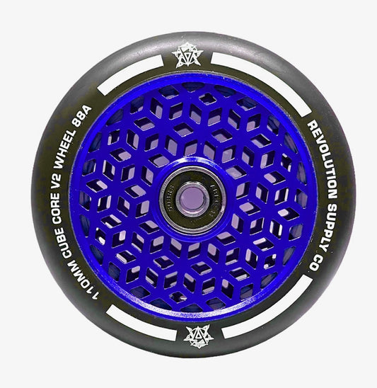 Revolution Supply Cubed Core Ultralite 110mm Stunt Scooter Wheel - Blue