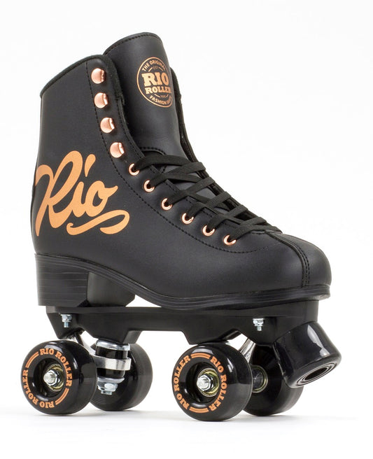 Rio Roller Rose Quad Roller Skates - Rose Black