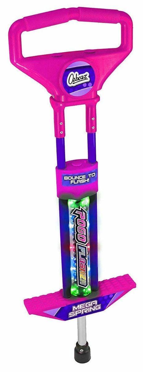 Ozbozz Go Light Up Kids Pogo Stick - Pink