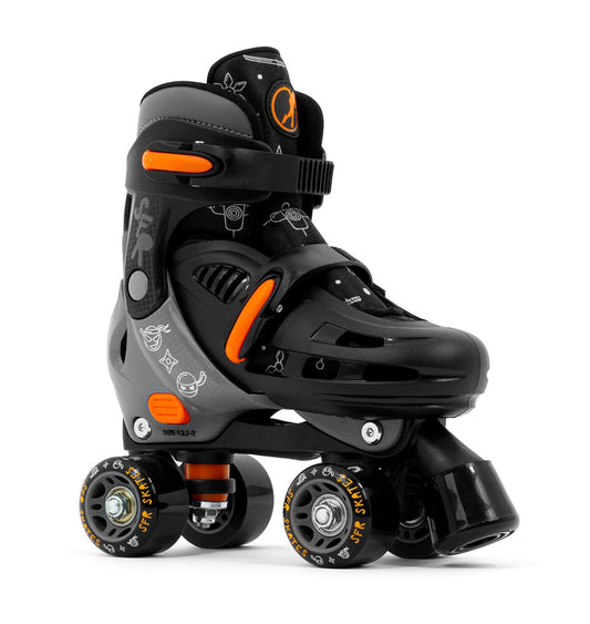 SFR Storm V Adjustable Quad Roller Skates - Ninja