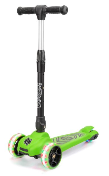 Xootz Scout Foldable Tri-Scooter - Green