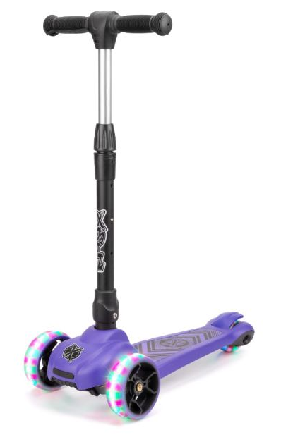 Xootz Scout Foldable Tri-Scooter - Purple
