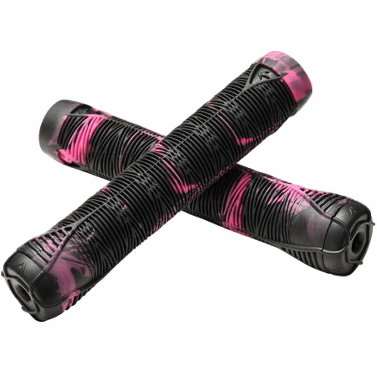 An image of Blunt Envy Black / Pink Flangeless V2 Scooter Bar Grips with Aluminium / Steel B...