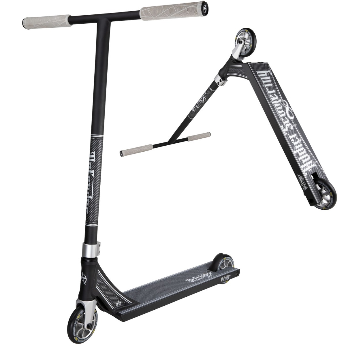 An image of Addict Defender 3.0 Pro Stunt Scooter - Black / Silver