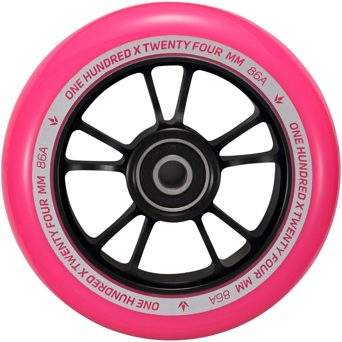 An image of Blunt Envy 100mm Scooter Wheel - Black / Pink