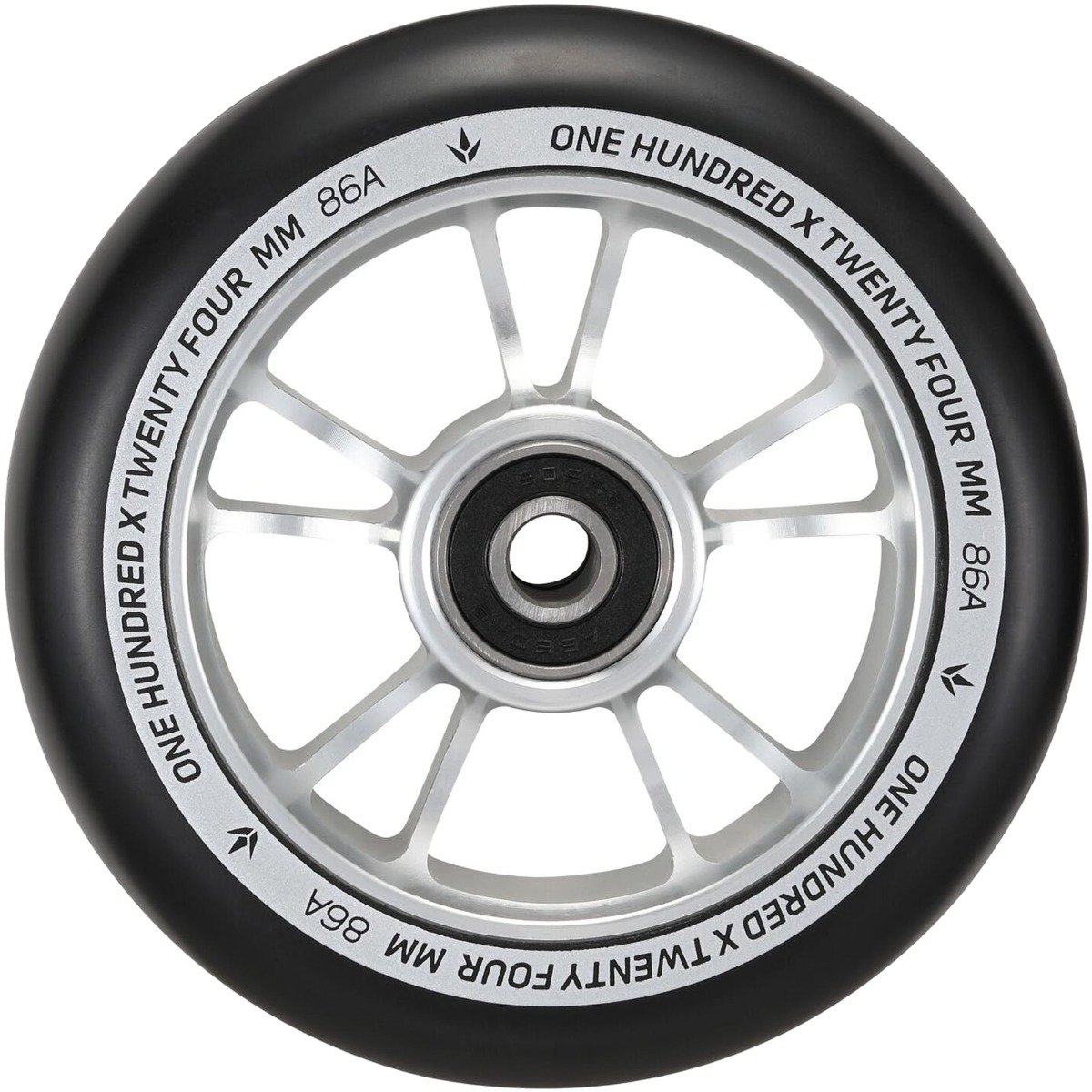 An image of Blunt Envy 100mm Scooter Wheel - Silver / Black