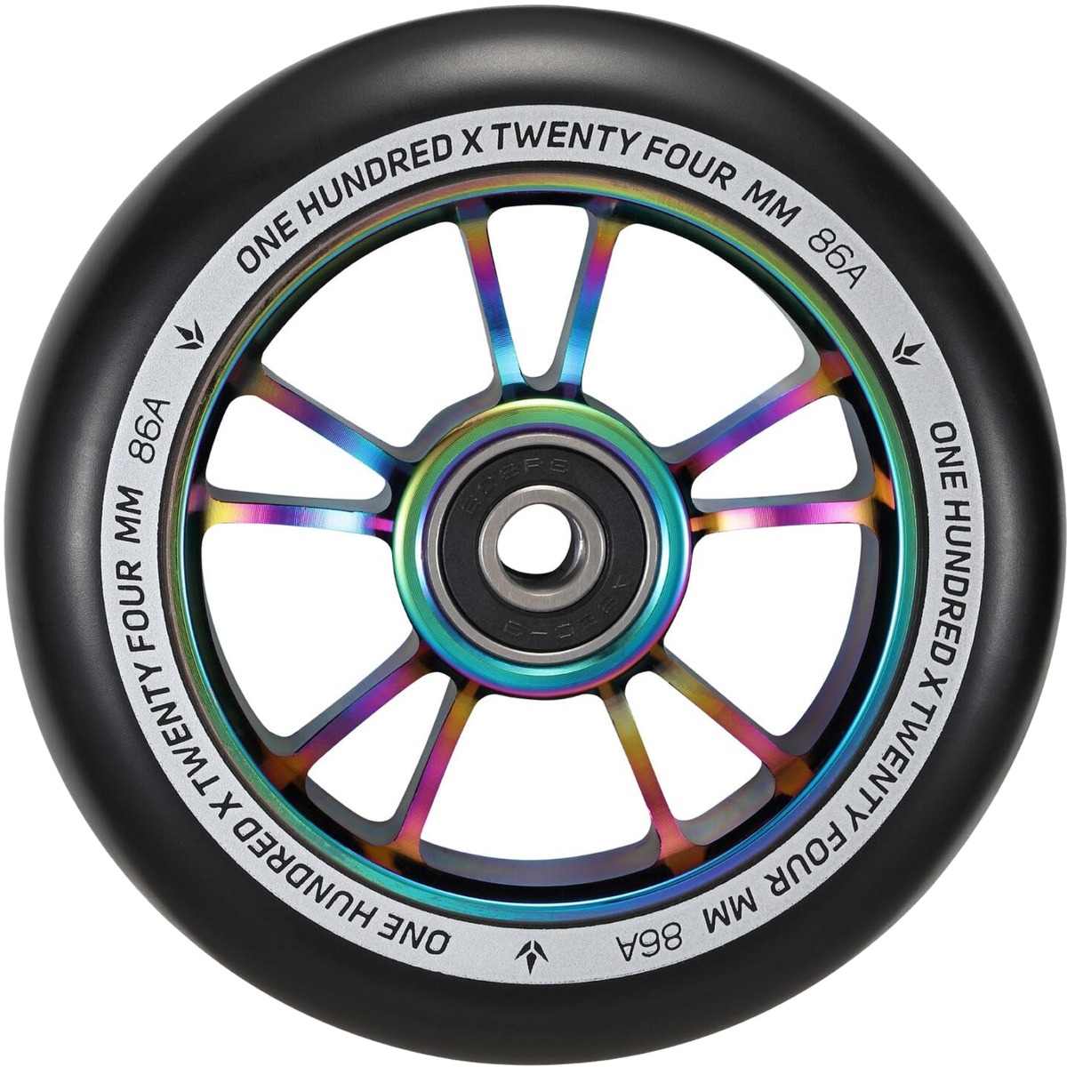 An image of Blunt Envy 100mm Scooter Wheel - Oil Slick Neochrome / Black