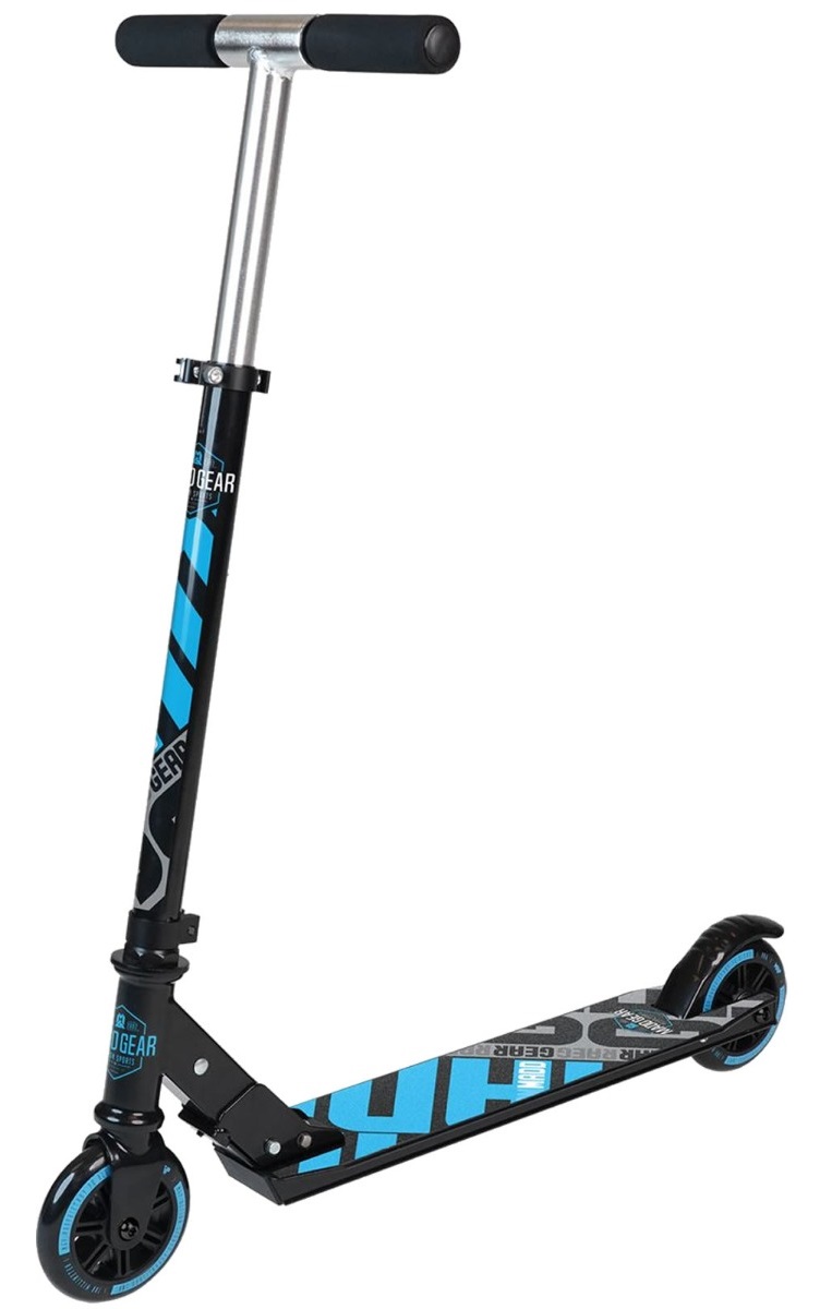 An image of Madd Gear Carve 100 Foldable Scooter - Black / Blue