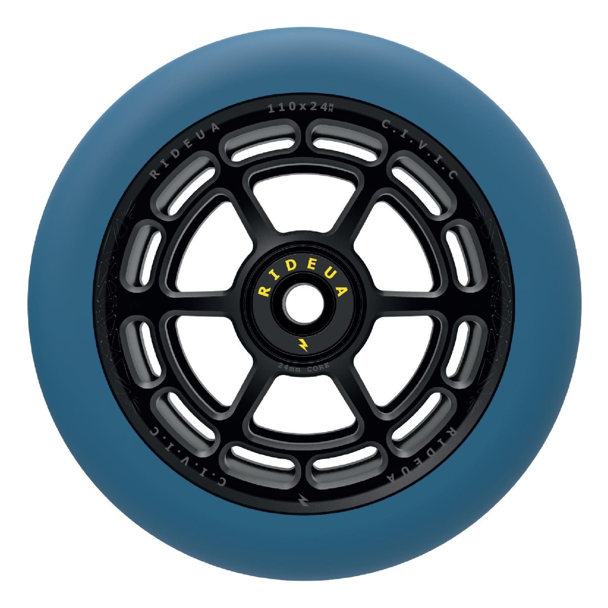 An image of Urbanartt Civic Scooter Wheels - 110mm - Arctic Blue