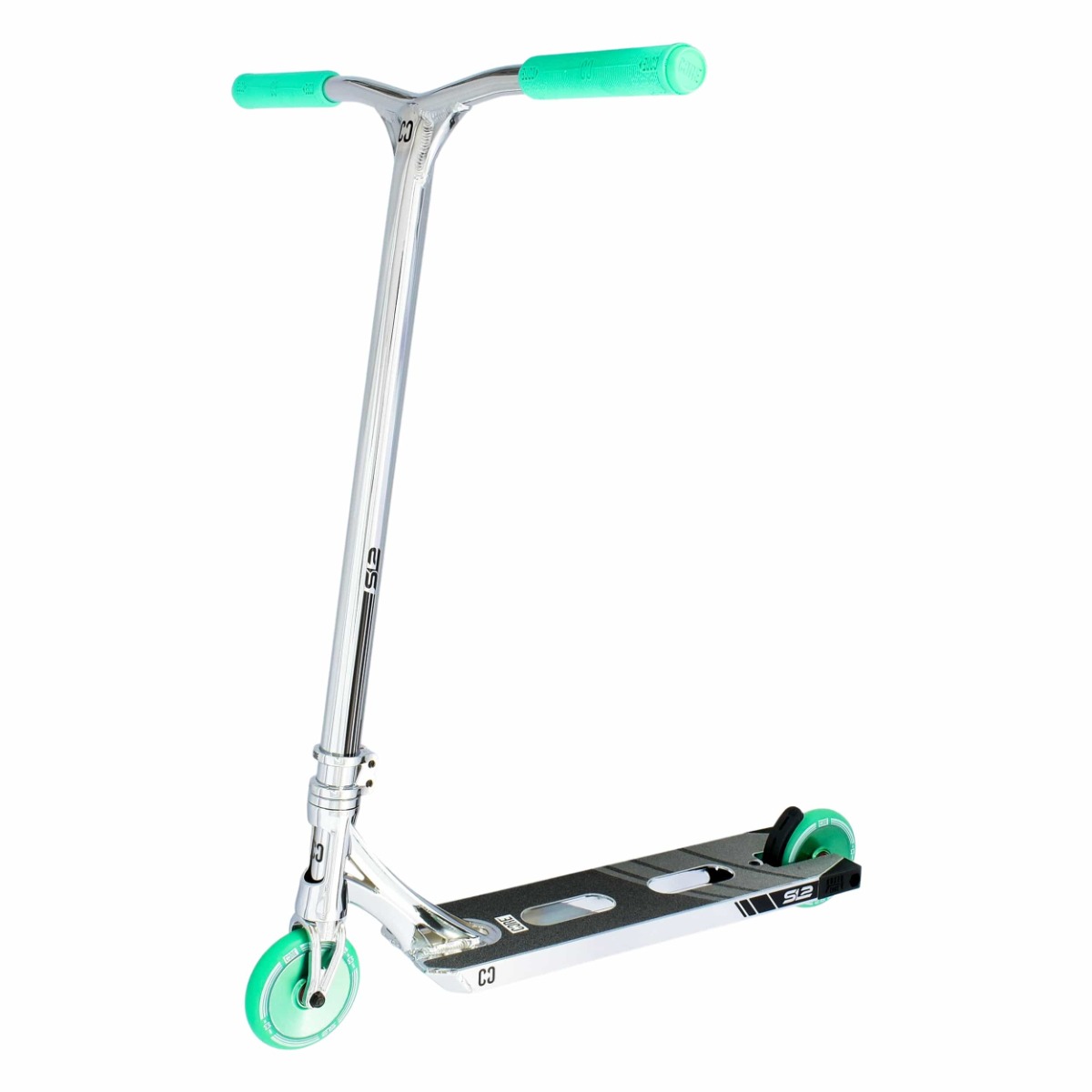 An image of CORE SL2 Complete Stunt Scooter - Chrome / Teal