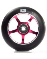 Logic 5 Spoke 100mm Scooter Wheel - Black / Red